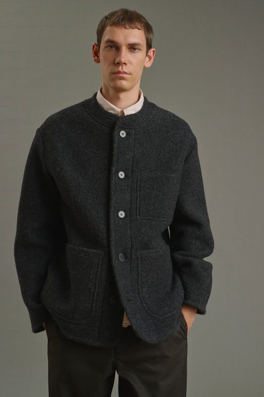 Chaqueta Aliocha - Gris antracita - Lana - Hombre