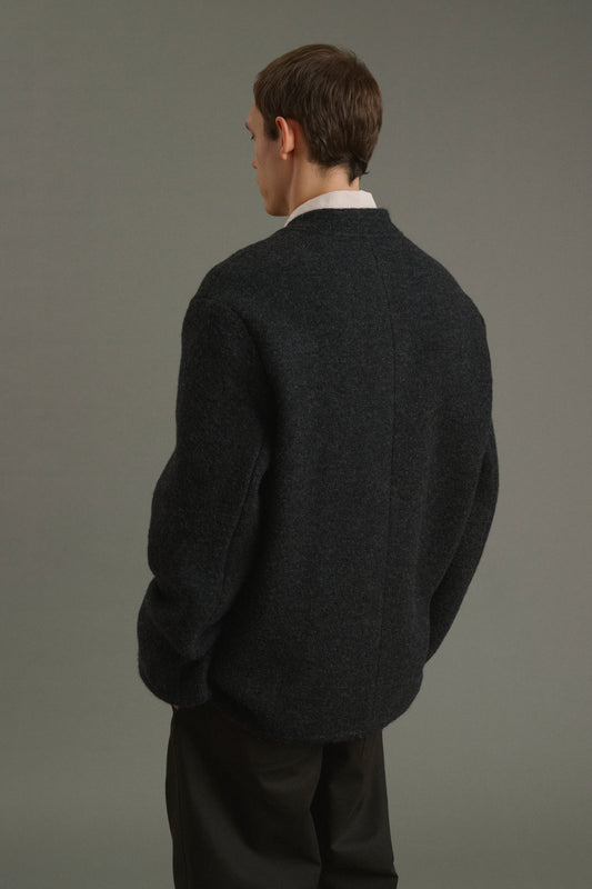Chaqueta Aliocha - Gris antracita - Lana - Hombre