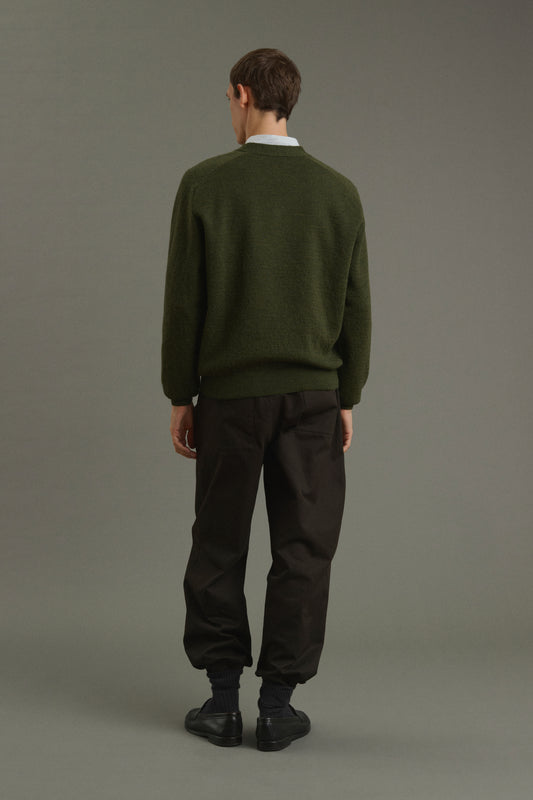 Jersey Themo - Verde oscuro - Lana - Hombre
