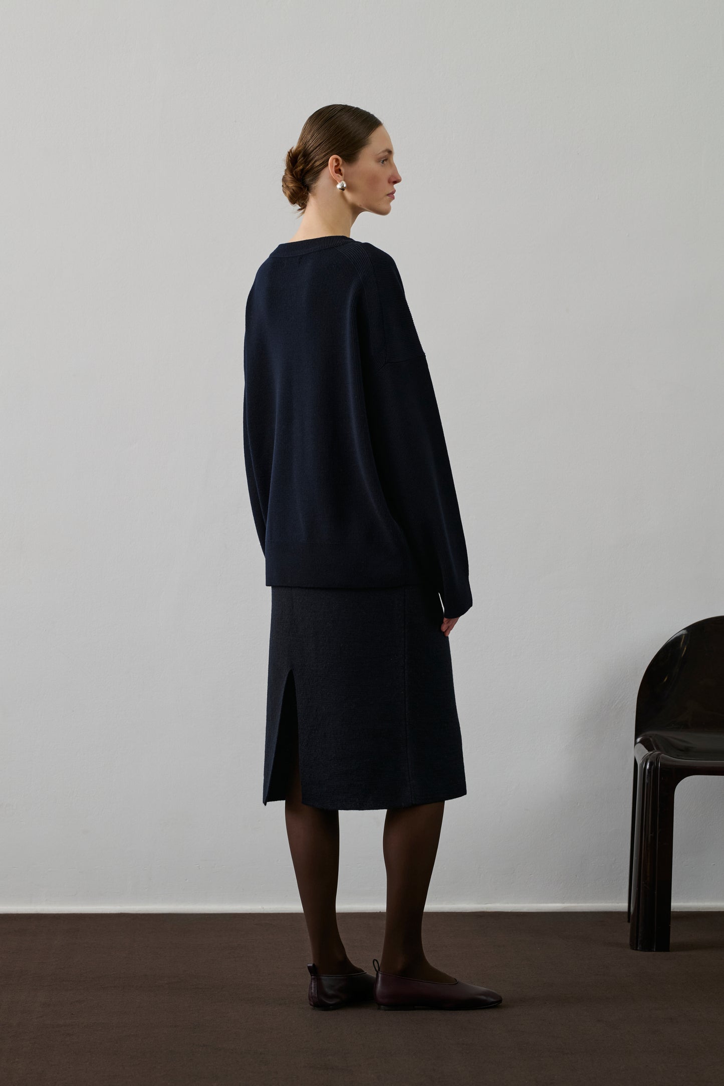 Pull Feroe - Navy - Laine - Femme