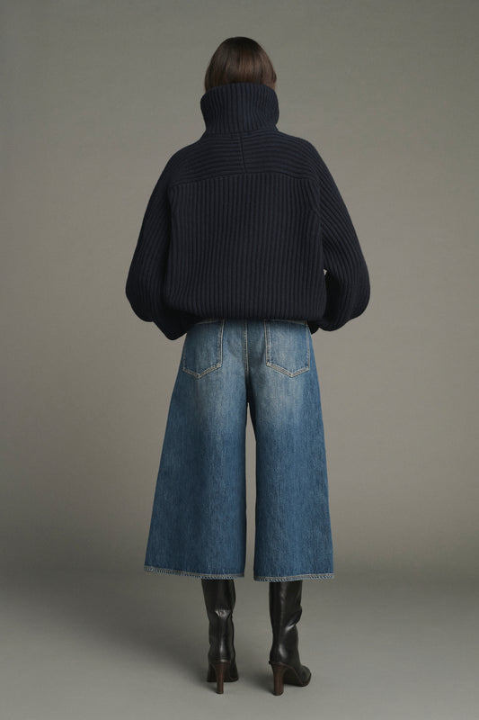Veste Jasper - Navy - Laine Mérinos - Femme