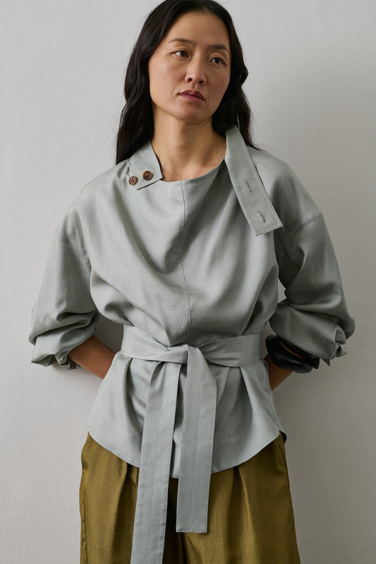 Chemise Felicite - Bleu Glacé - Soie - Femme