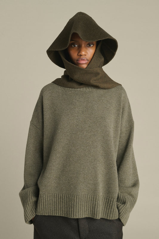 Chapeau Faron - Kaki Chiné - Laine - Femme