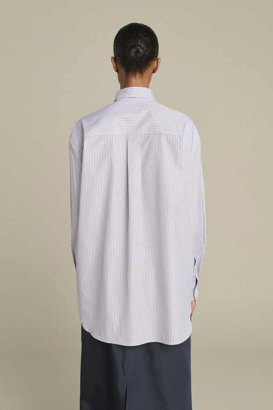 Camisa Carlotta - Azul/Beige - Algodón - Mujer