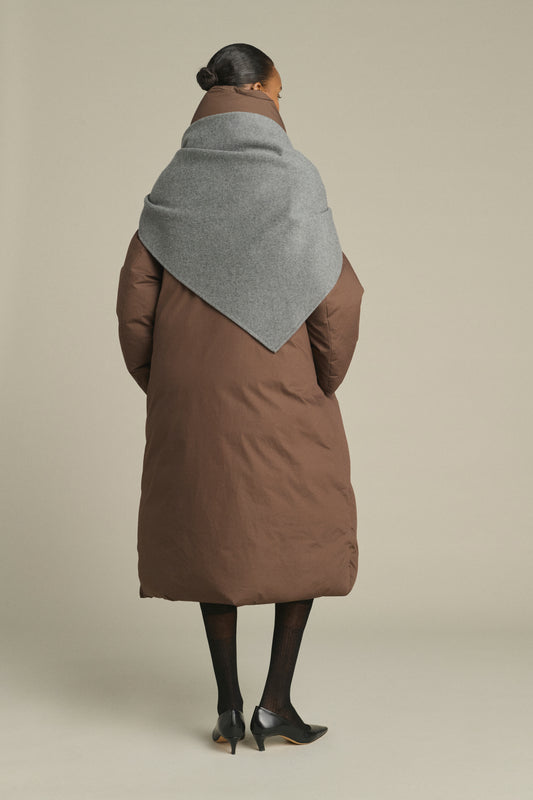 Jamelia Cape - Light Grey - Wool - Women