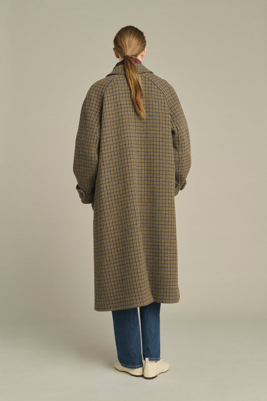 Abrigo Berlin - Gris/Caqui - Lana - Mujer
