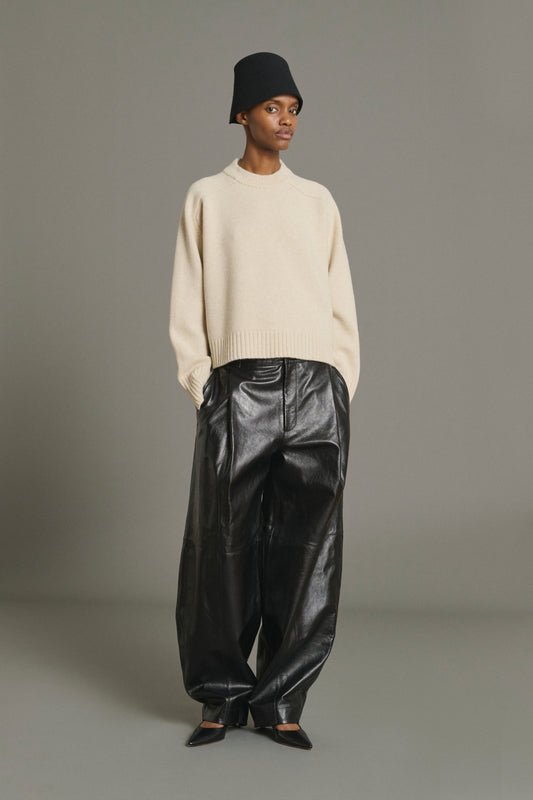 Pull Will - Écru Chiné - Laine Mérinos - Femme