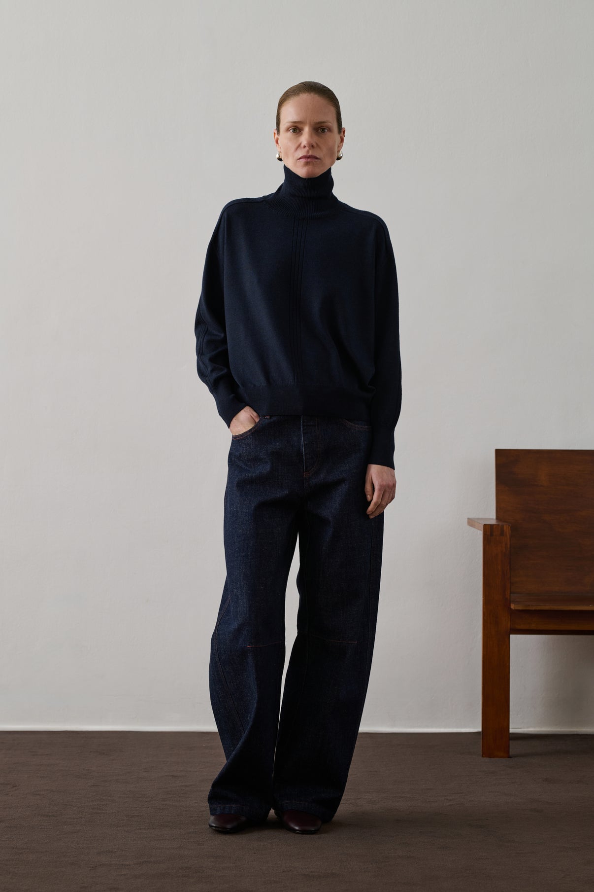 Pull Nord - Navy - Laine - Femme vue 5