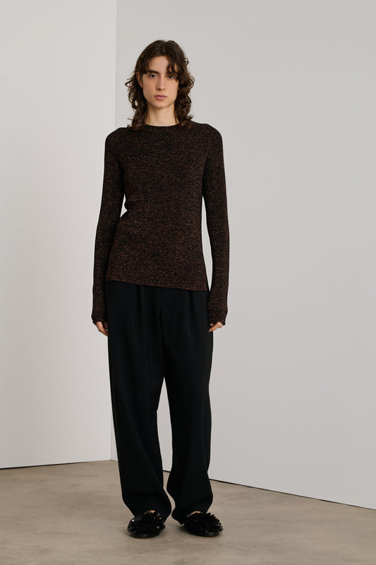 Jersey Verona - Negro/Caramelo - Mujer