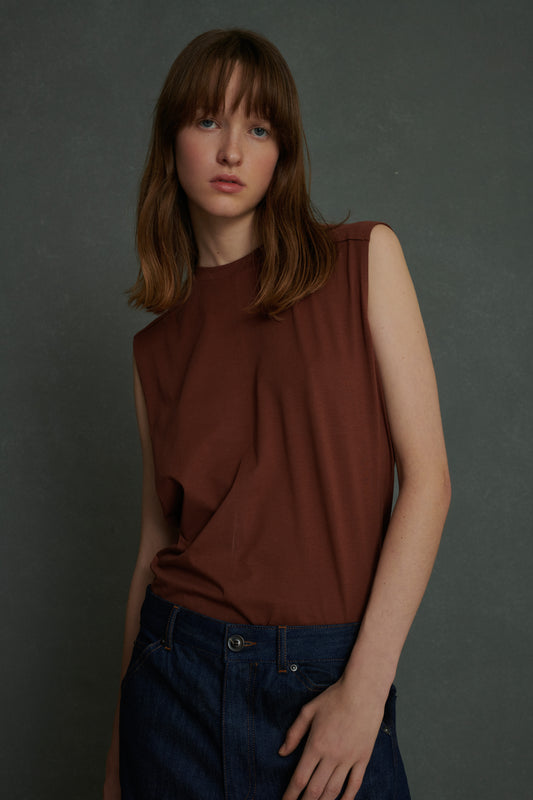 Tee-Shirt Apolline - Terracotta - Coton - Femme