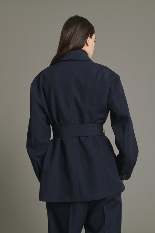 Veste Come - Navy - Laine - Femme