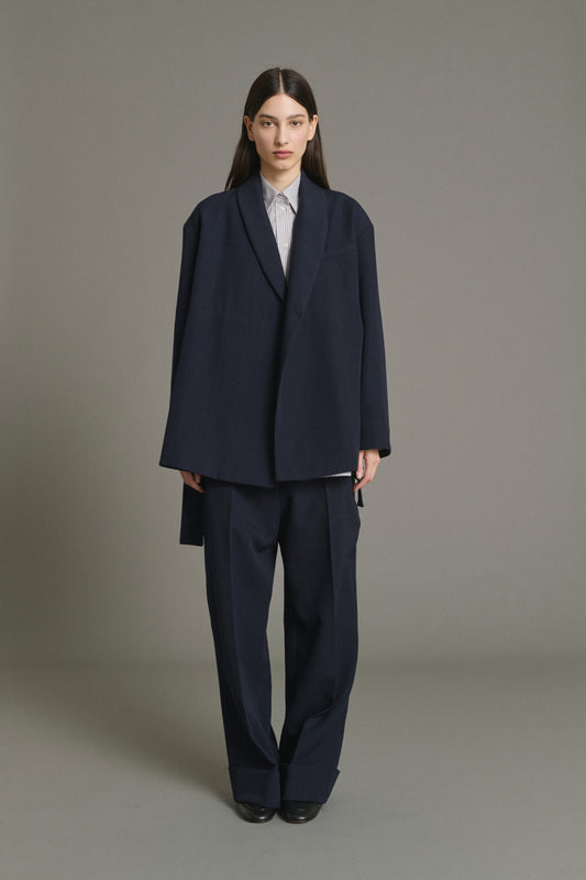 Veste Come - Navy - Laine - Femme