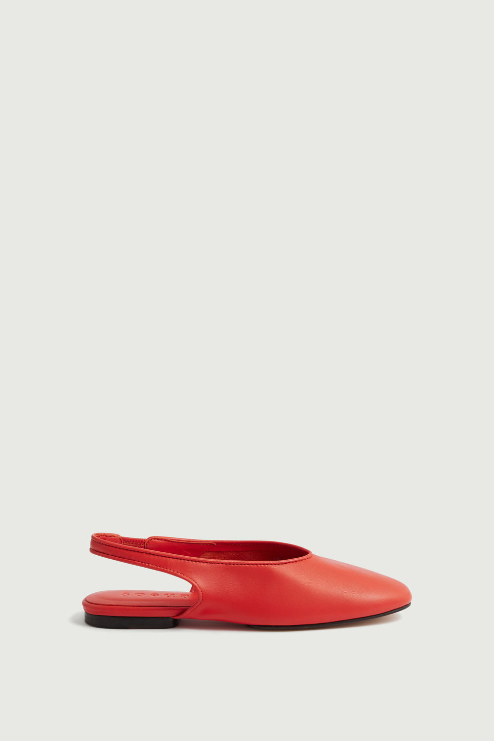 Slingbacks Emmett - Red Soft Leather Women - Soeur