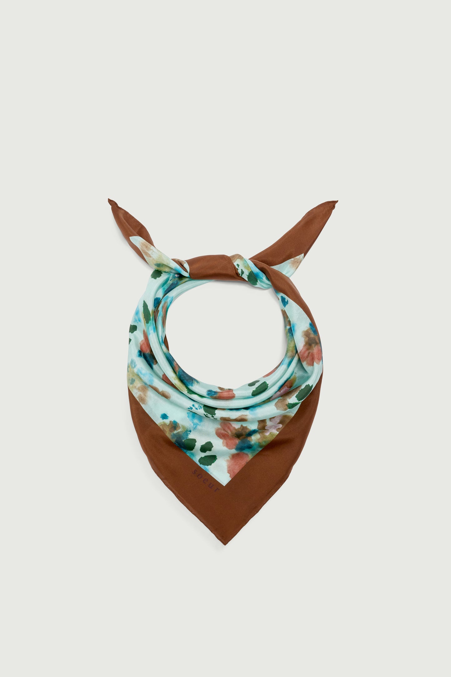 Pañuelo Capucine - Turquesa - Seda - Mujer