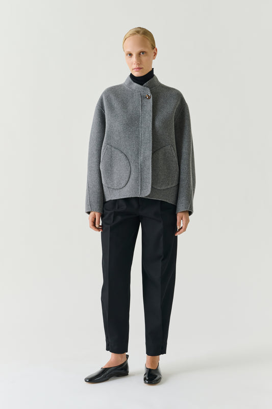 Windsor coat - Light Grey - Wool - Women
