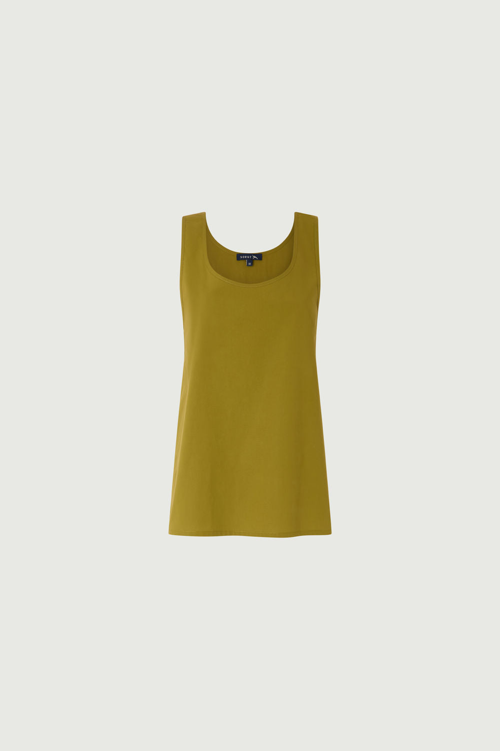 Robe Ianni - Vert Olive Coton Débardeur Inclus - Soeur