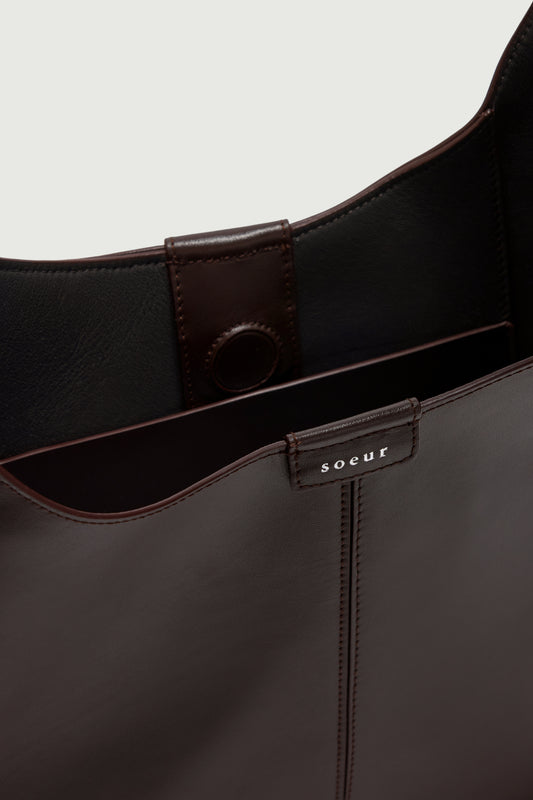 Sac Cosima Mini - Marron - Cuir - Femme