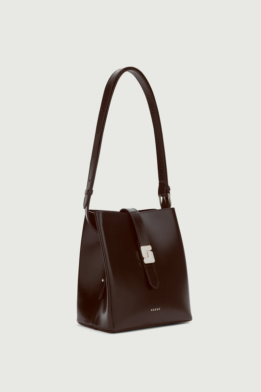 Bolso Bello Mini - Marrón Cálido - Cuero - Mujer