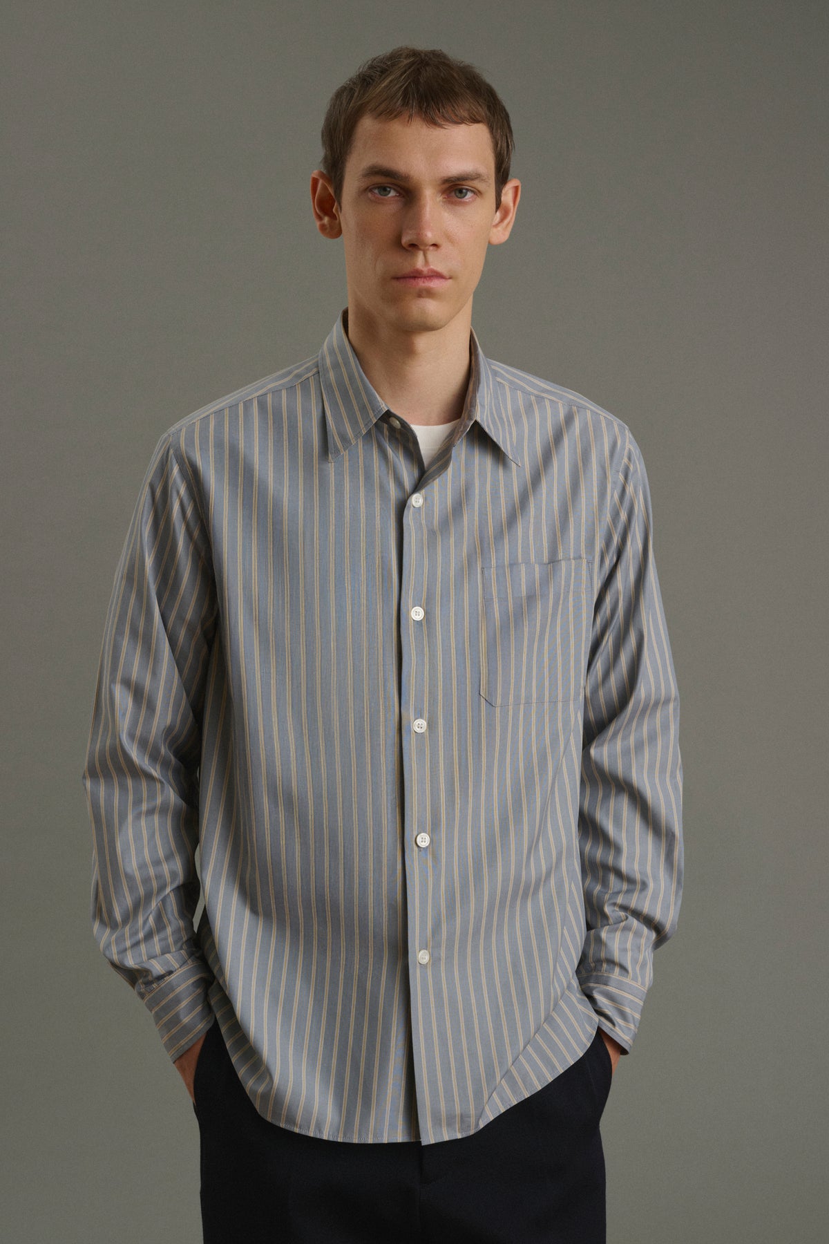 Chemise Glenn - Anthracite/Bronze - Coton - Homme vue 4