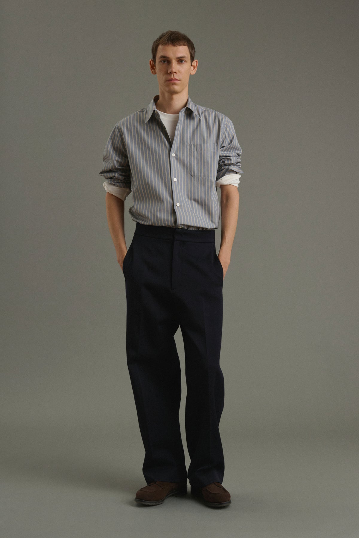 Pantalon Antonin - Dark Navy - Laine - Homme vue 1