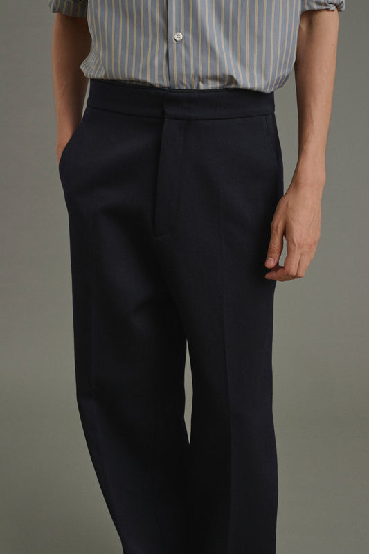 Pantalon Antonin - Dark Navy - Laine - Homme