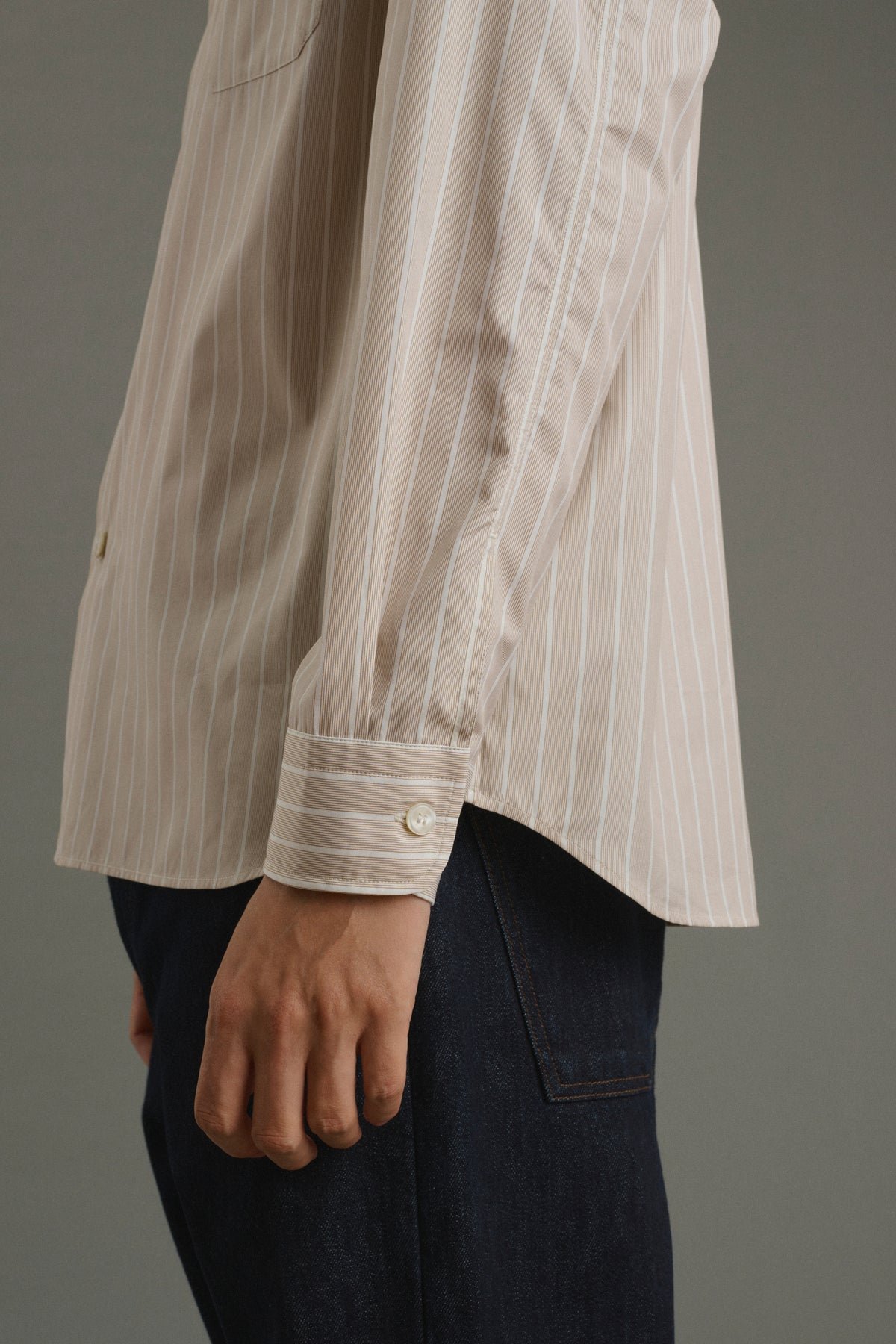 Camisa Glenn - Avellana/Crudo - Algodón - Hombre