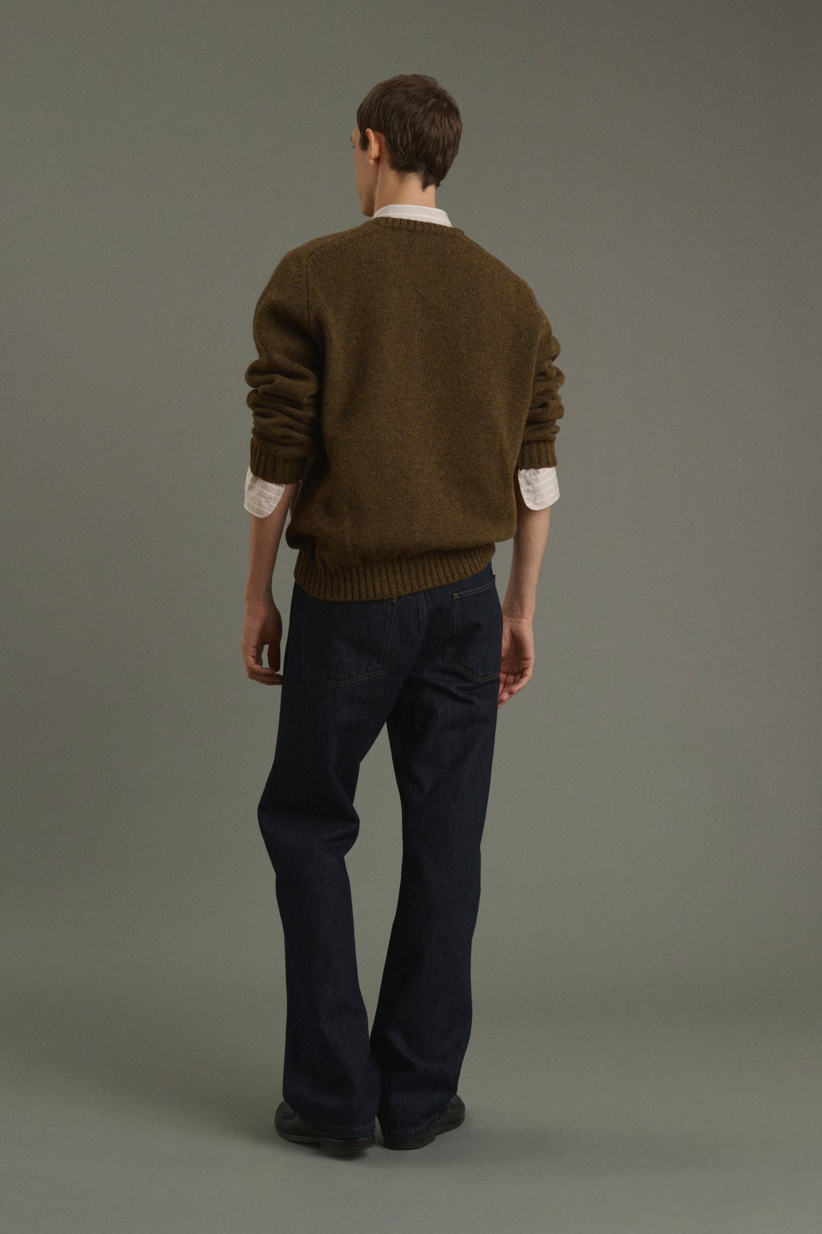 Pull Isamu - Marron - Laine - Homme vue 2