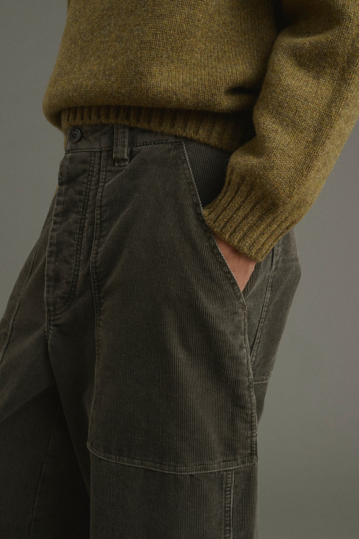 Pantalon Kurtis - Gris Vert - Coton - Homme