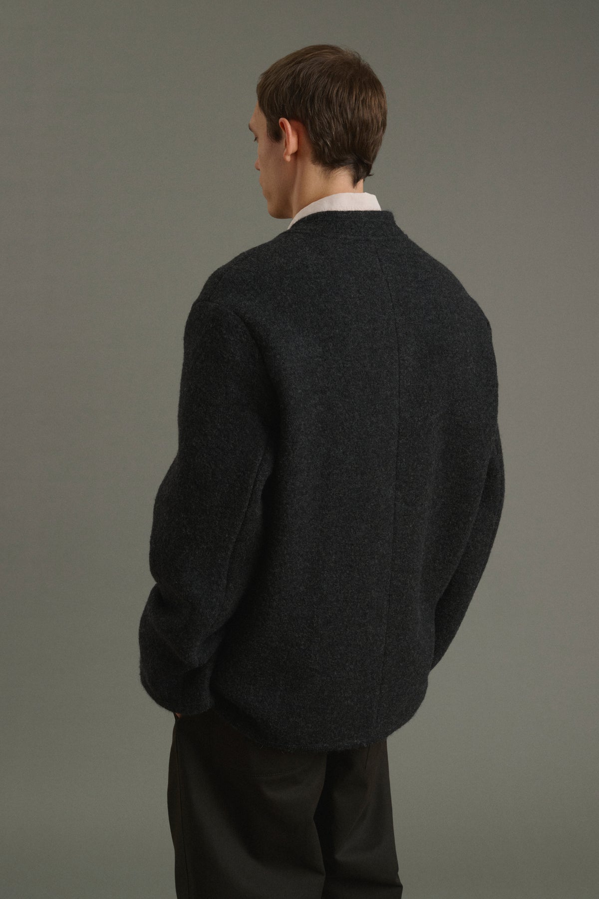 Veste Aliocha - Gris Anthracite - Laine - Homme