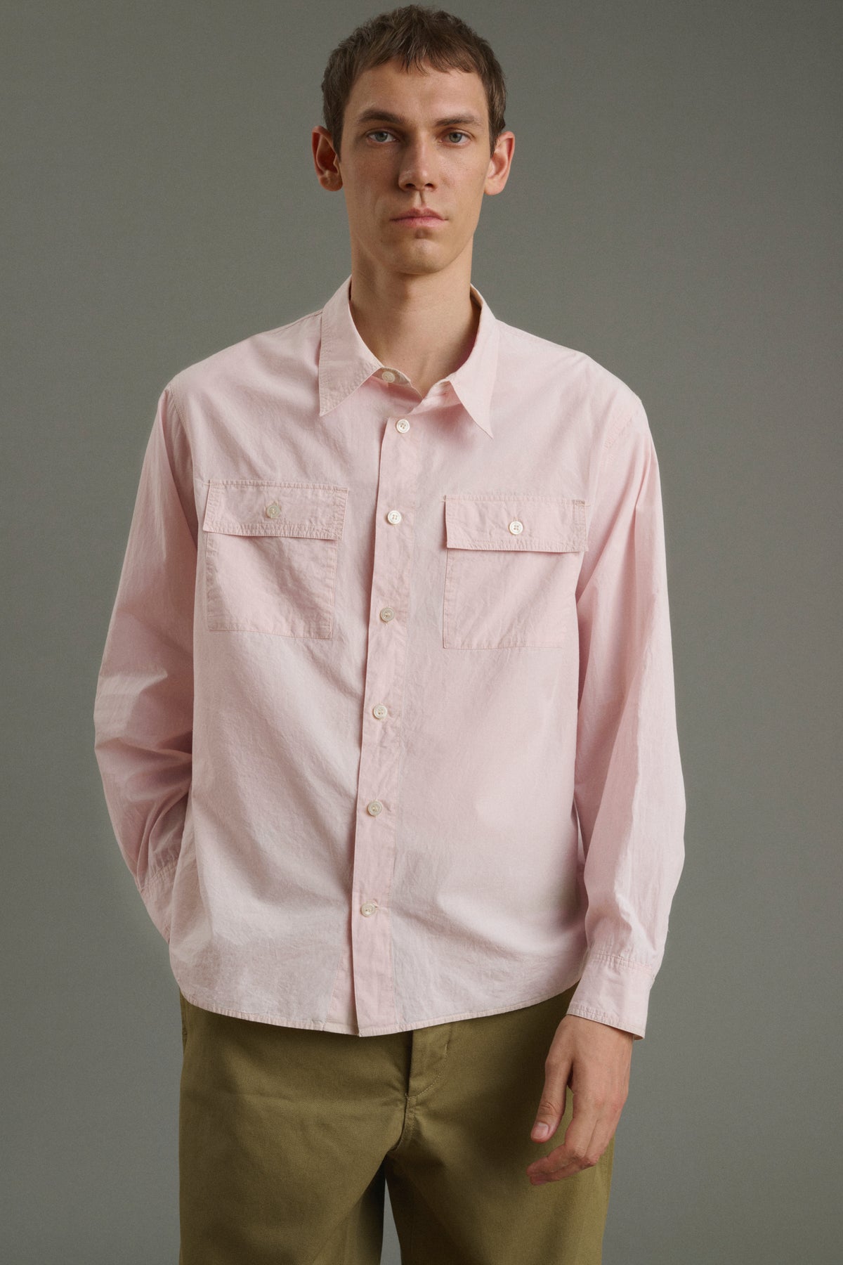 Chemise Isaac - Rose Pâle - Coton - Homme