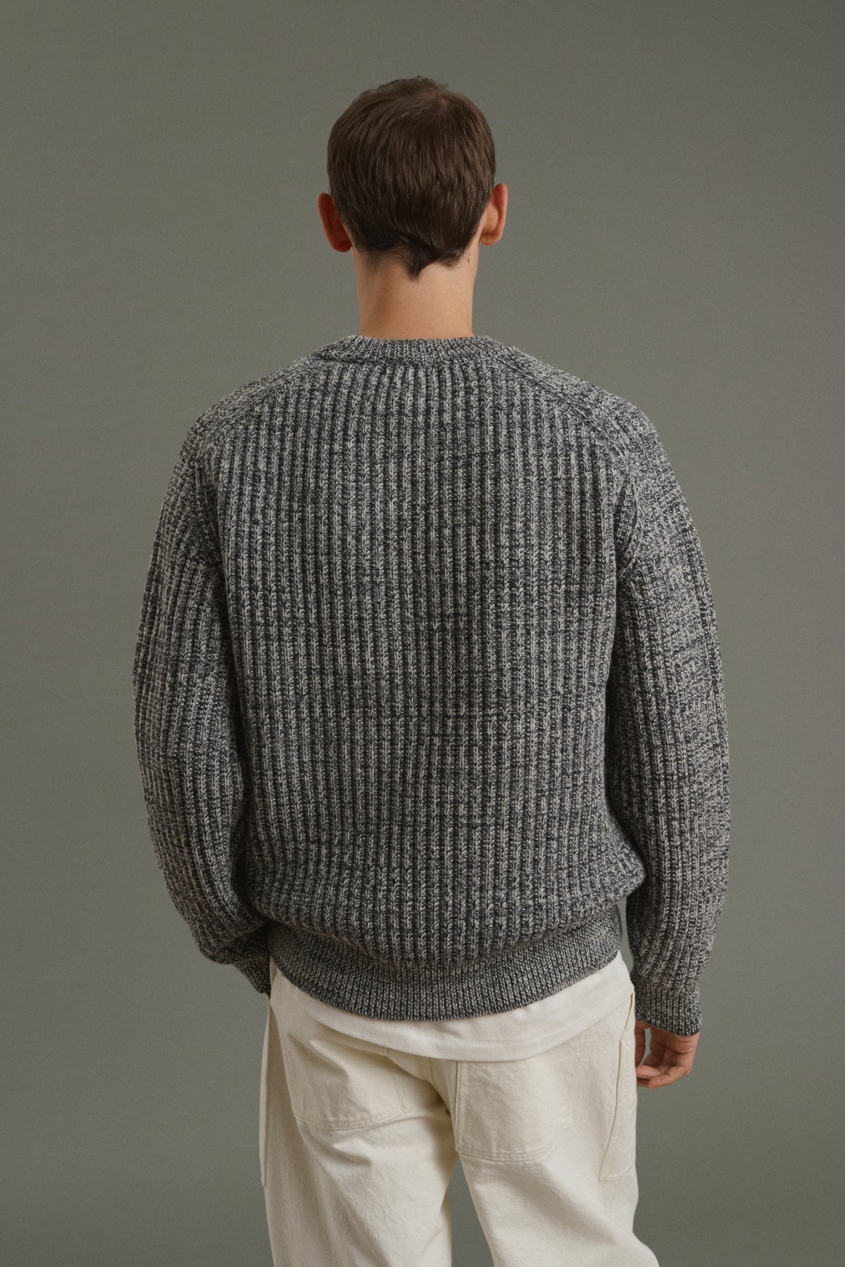 Jersey Osma - Crudo/Antracita - Lana - Hombre