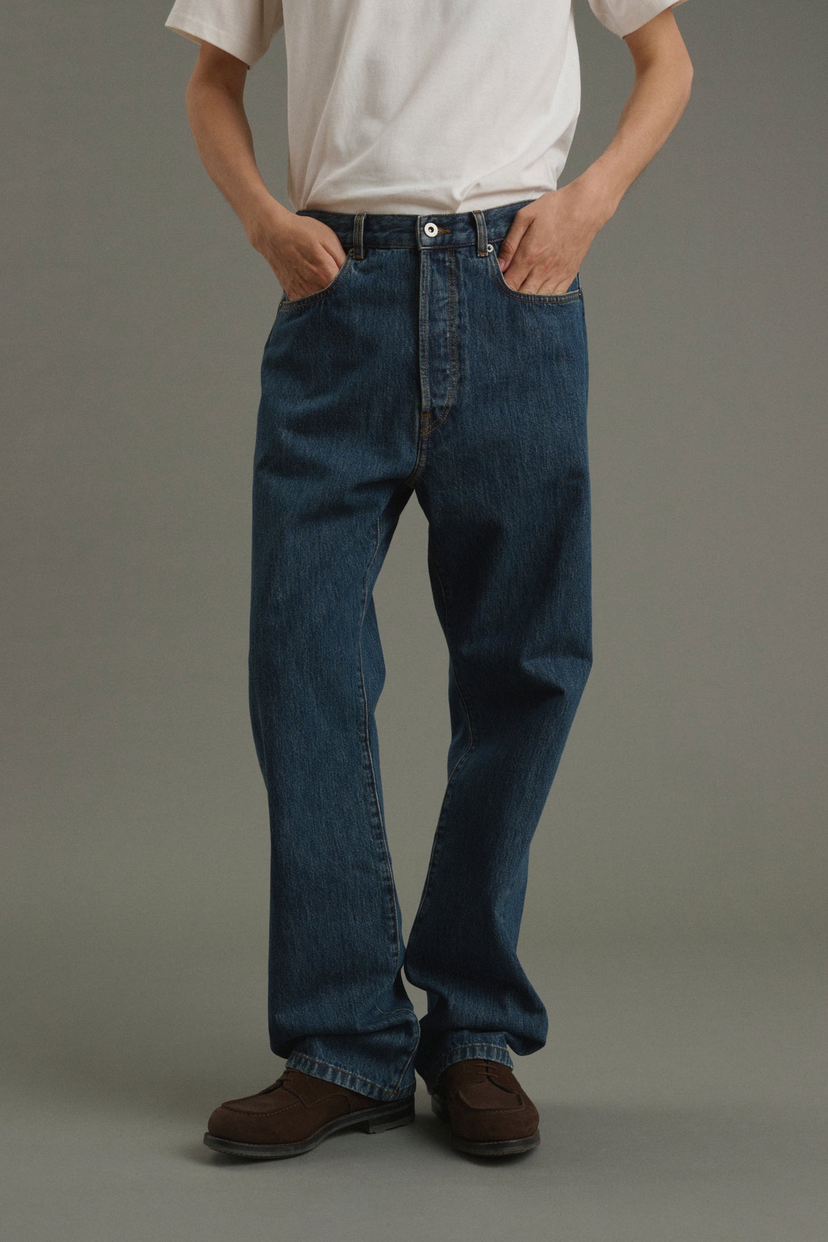 Jean Tom - Denim Bleu Délavé - Coton - Homme vue 3