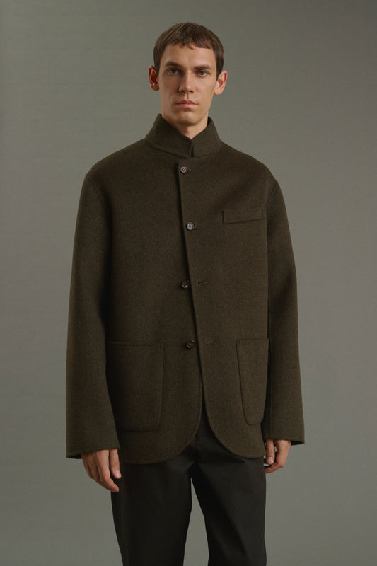Chaqueta Eole - Caqui jaspeado - Doble faz - Hombre