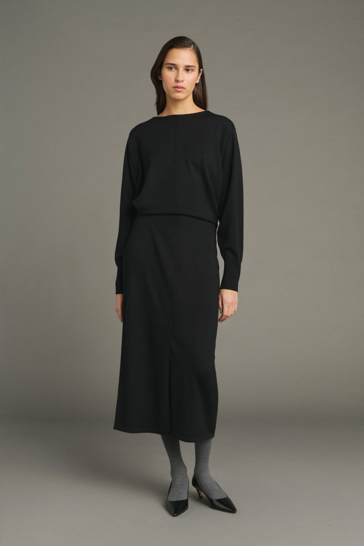 Vestido Kathleen - Negro - Lana Merino - Mujer