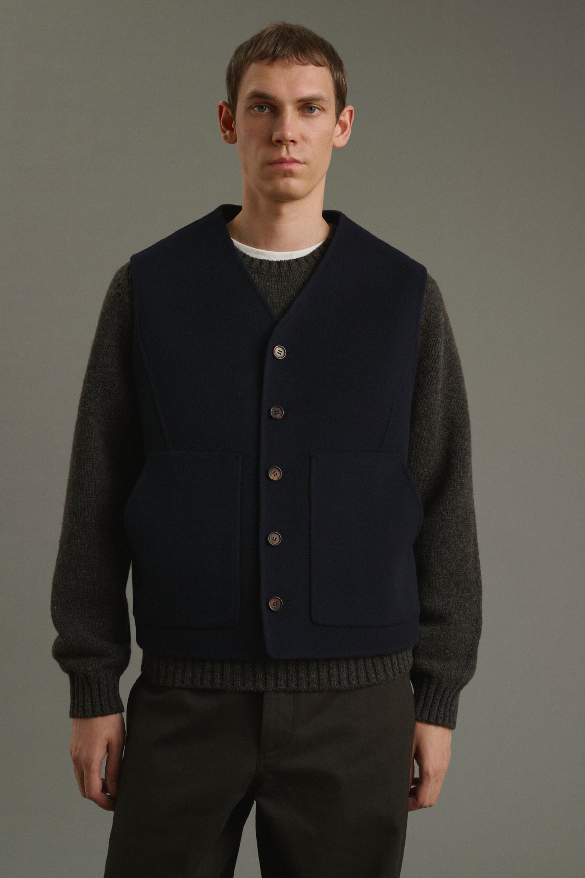 Chaqueta Romain - Azul marino intenso - Doble faz - Hombre vue 1