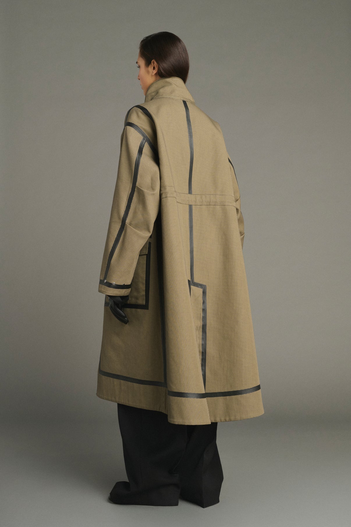 Manteau Luce - Noir/Beige - Coton - Femme vue 5