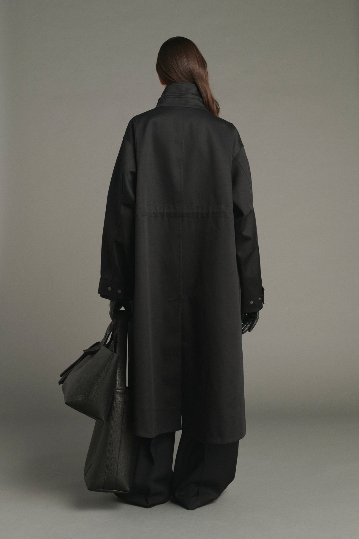 Manteau Luce - Noir/Beige - Coton - Femme vue 2