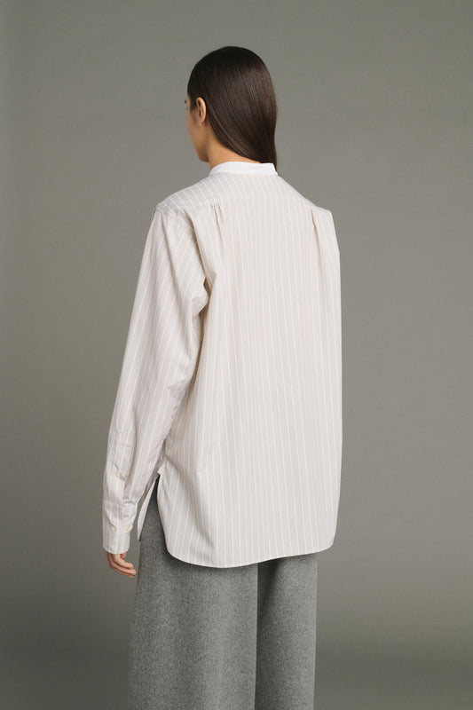 Chemise Lucile - Noisette/Écru - Coton - Femme