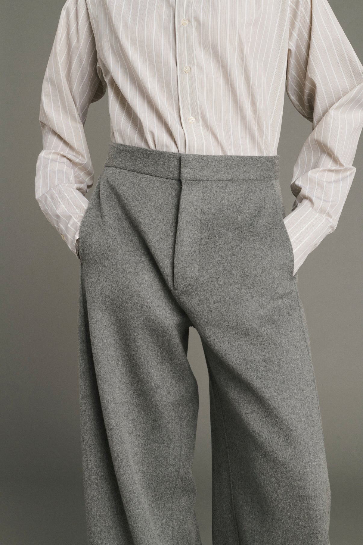Pantalon Horatio - Gris Clair - Laine - Femme vue 4