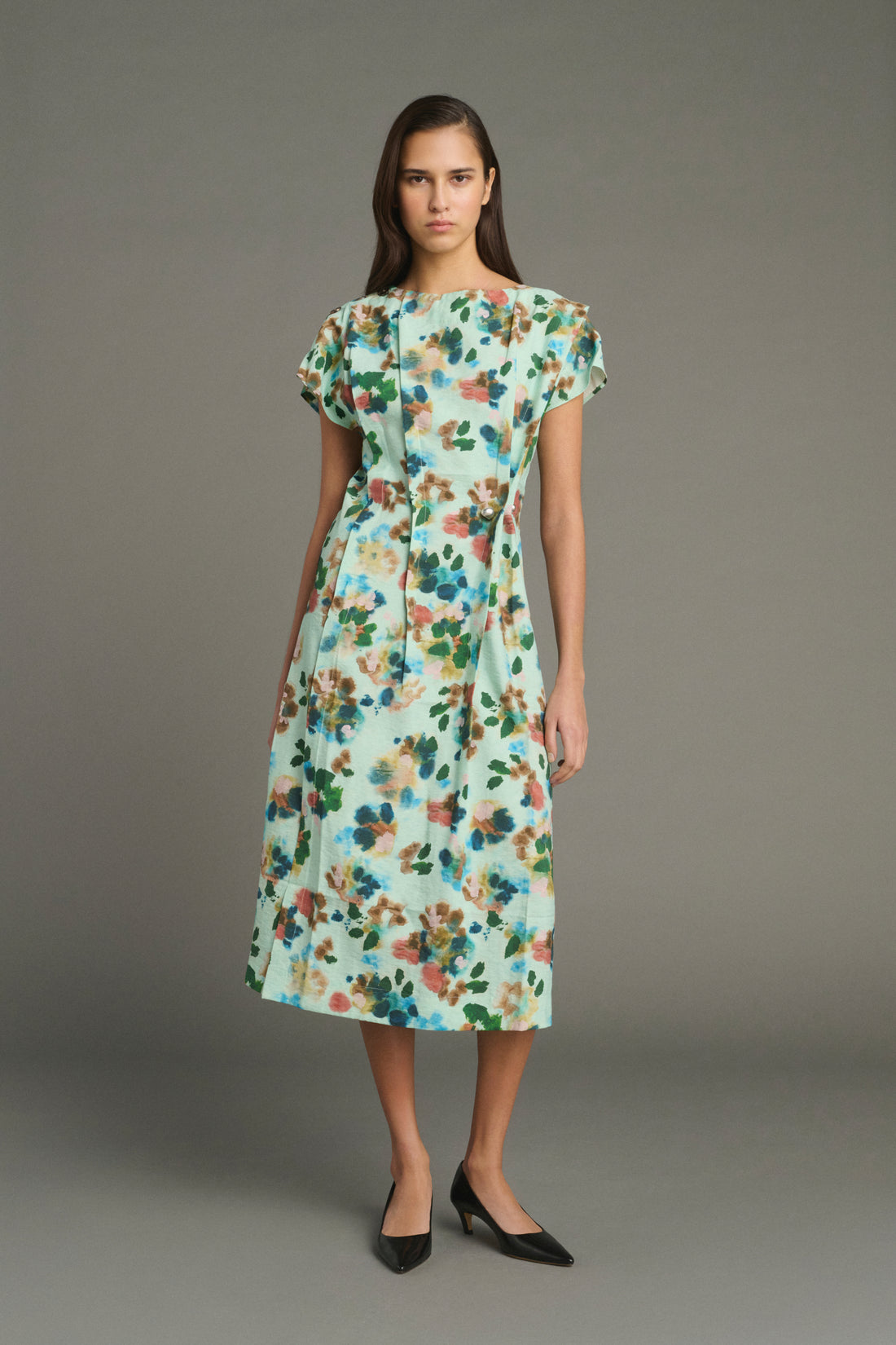 jade silk dress Silk Cami Dress Jade M / Turquoise
