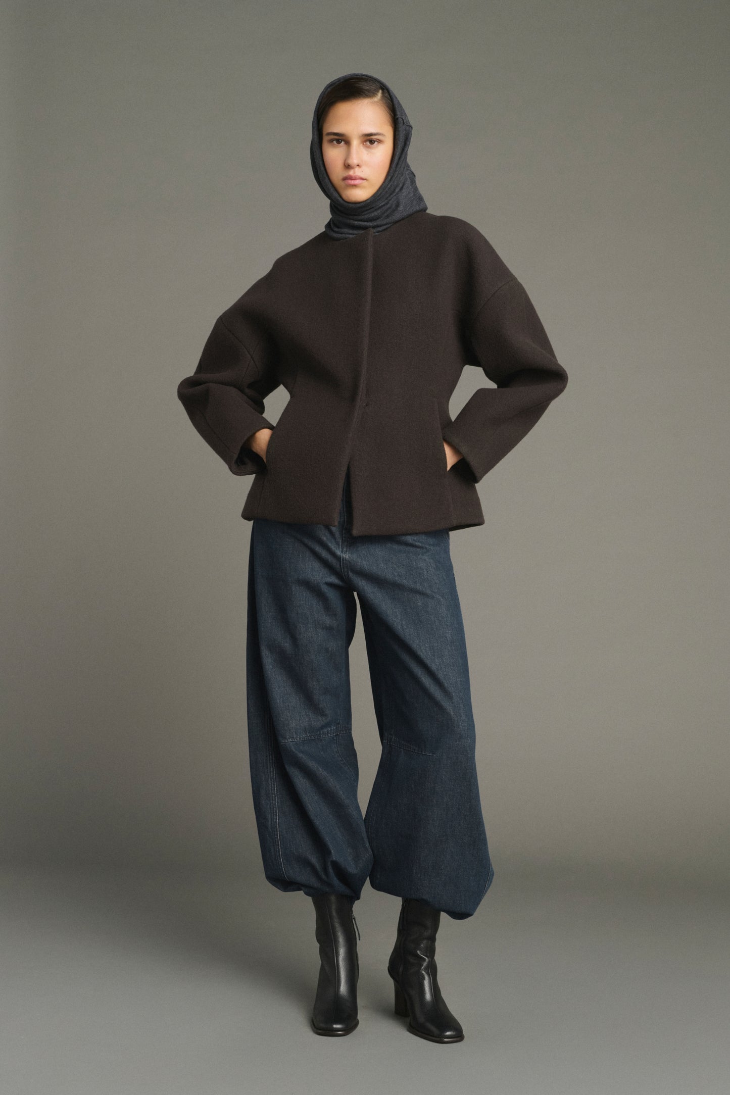Chaqueta France - Verde Ébano - Algodón - Mujer