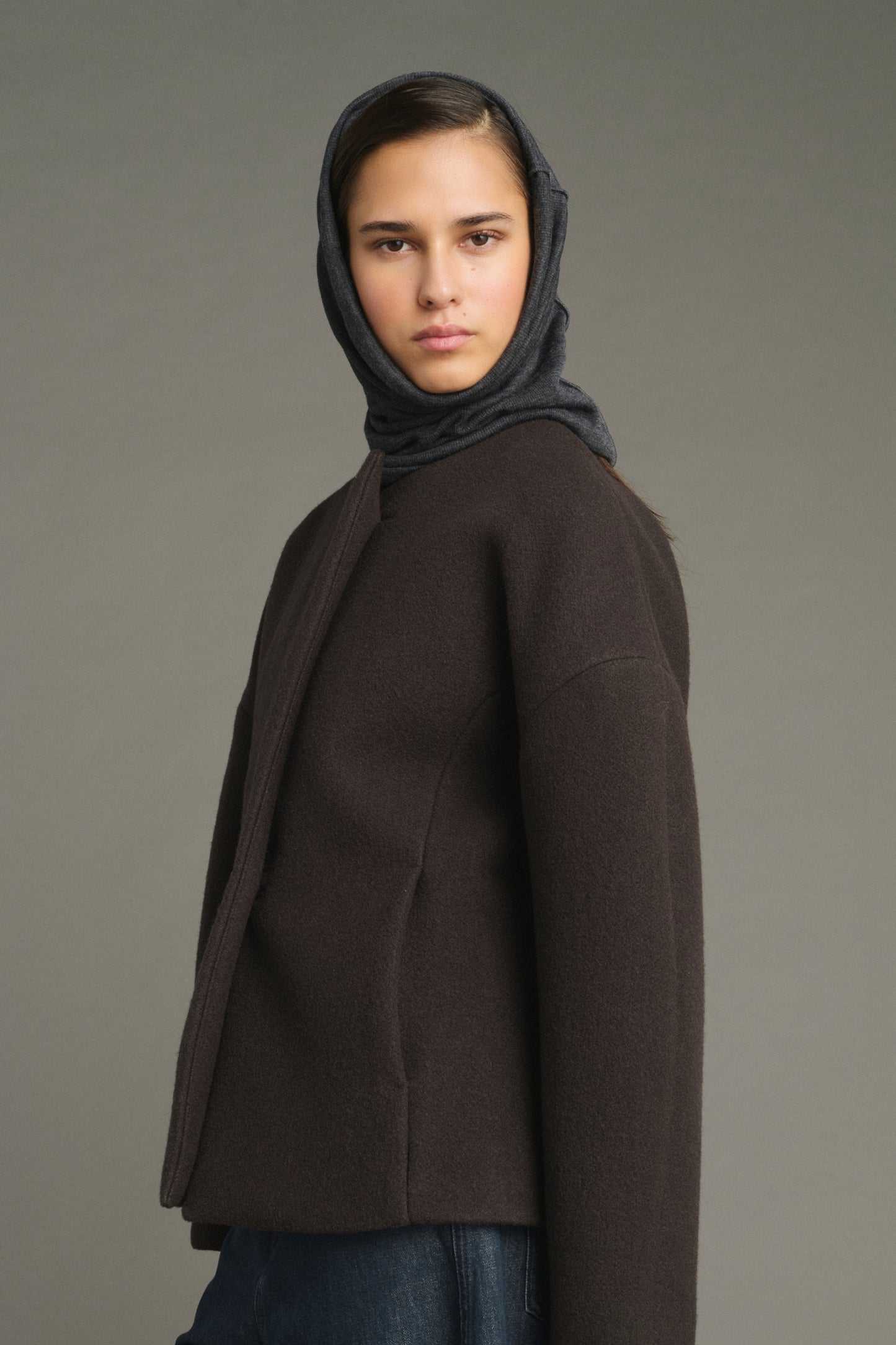 Chaqueta France - Verde Ébano - Algodón - Mujer