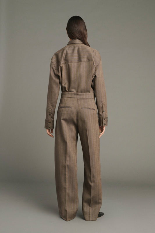 Pantalón Jocelyn - Marrón/Malva - Lana - Mujer