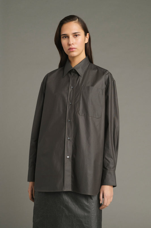 Camisa Carlotta - Marrón Oscuro - Algodón - Mujer
