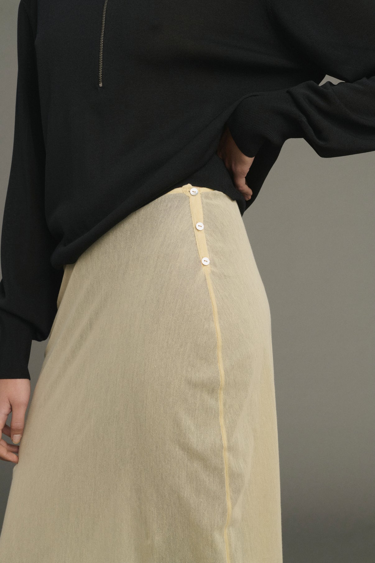 Janett Skirt - Butter - Cotton - Women vue 4