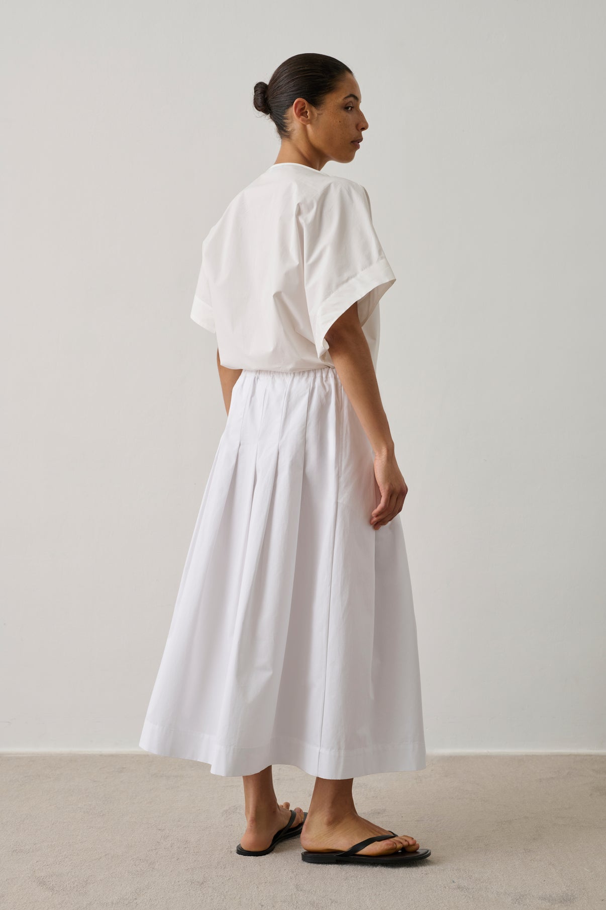 Jupe Amalia - Blanc Cassé - Coton - Femme vue 2