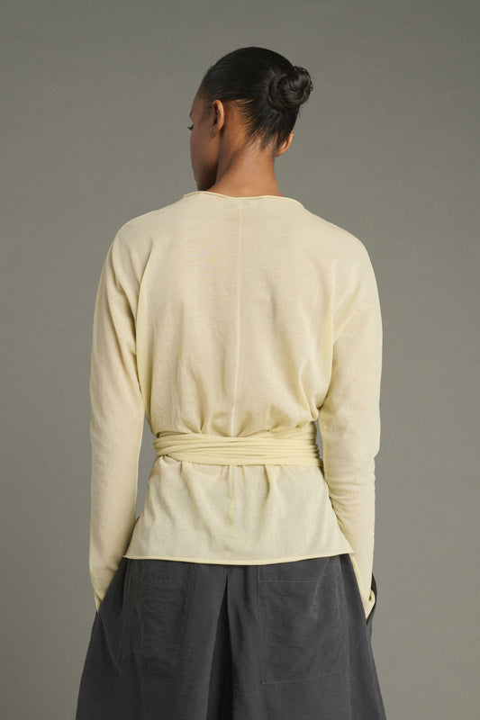 Camiseta Luth - Amarillo Pálido - Algodón - Mujer