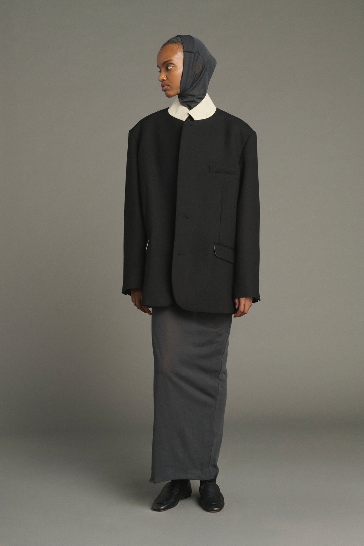 Vestido Lola - Gris Antracita - Algodón - Mujer vue 5