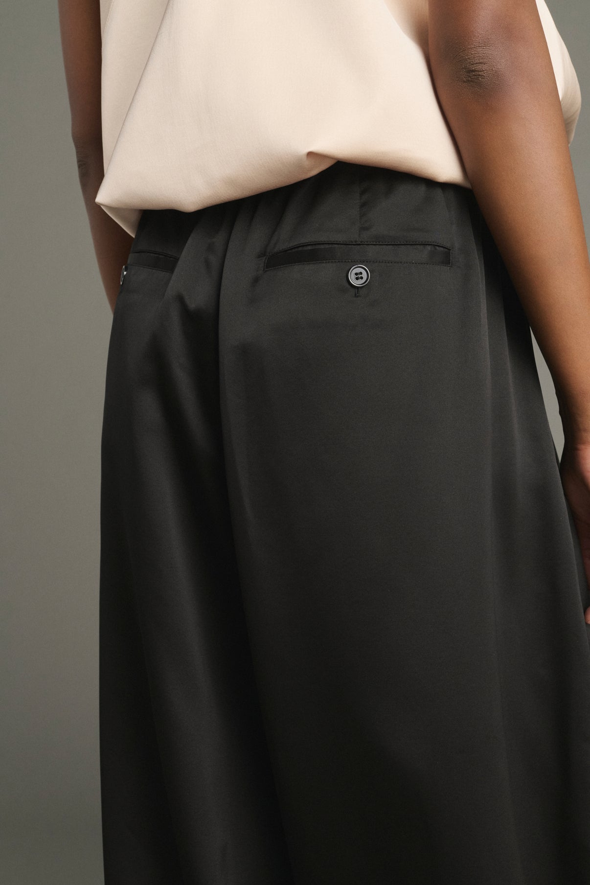 Pantalon Leopold - Noir - Soie - Femme vue 4