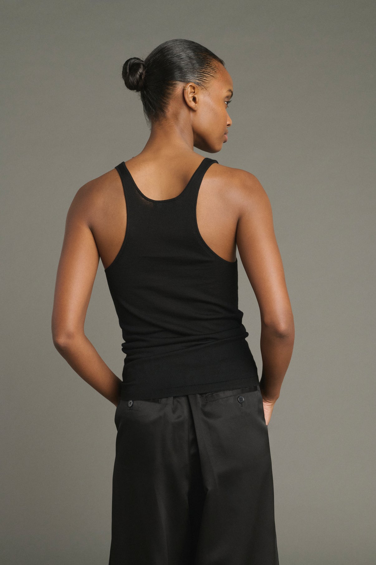 Jersey Juliana - Negro - Lana Merino - Mujer vue 4